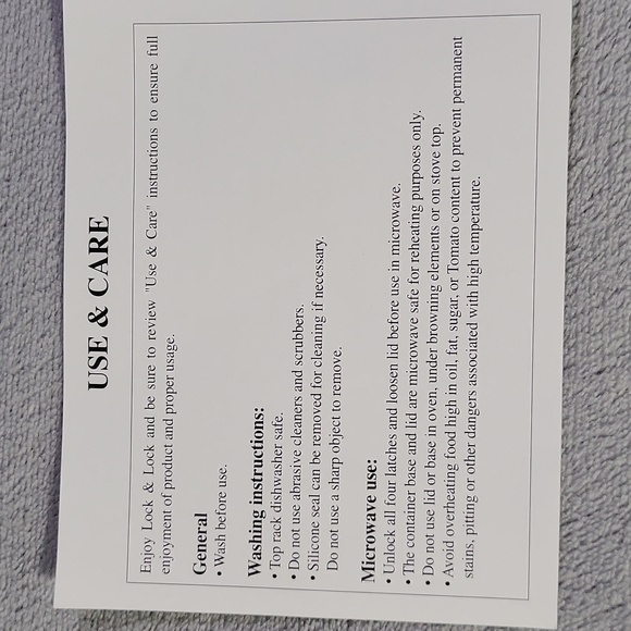 NIB Lock n Lock Bento Bowl and Canvas Bag - Picture 16 of 16